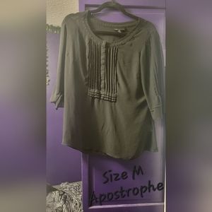 Apostrophe Sheer Blouse